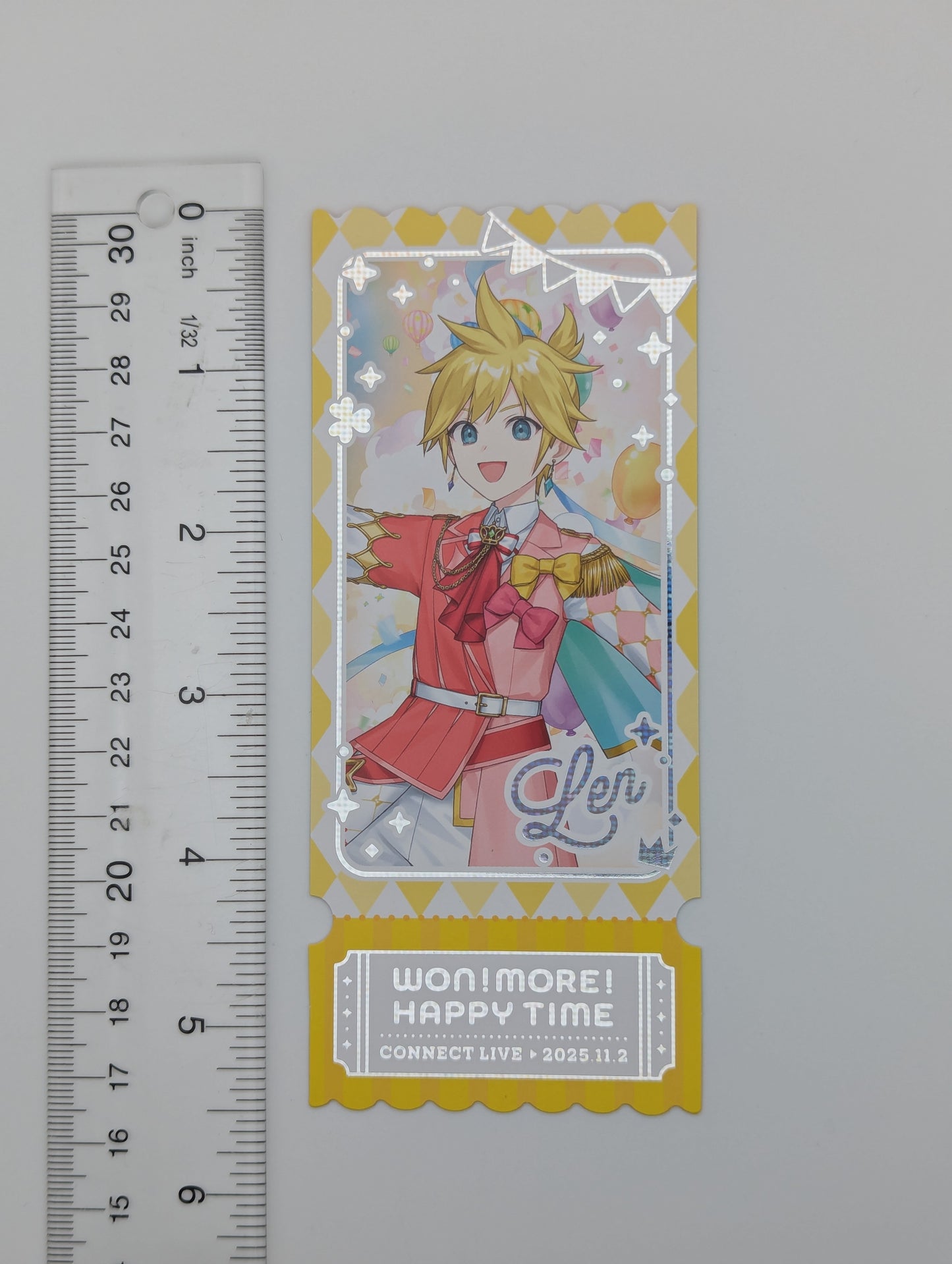 Kagamine Len Project Sekai Ticket-Style Card