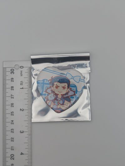 Nudenium The Vampire Dies in No Time Heart Can Badge