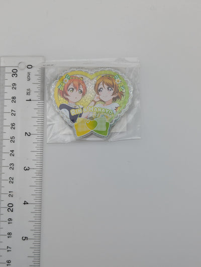 Rin Hoshizora & Hanayo Koizumi Love Live UR Pair Acrylic Badge