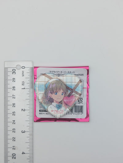 Keke Tang Love Live Valentine's ver Heart Can Badge *Foil*