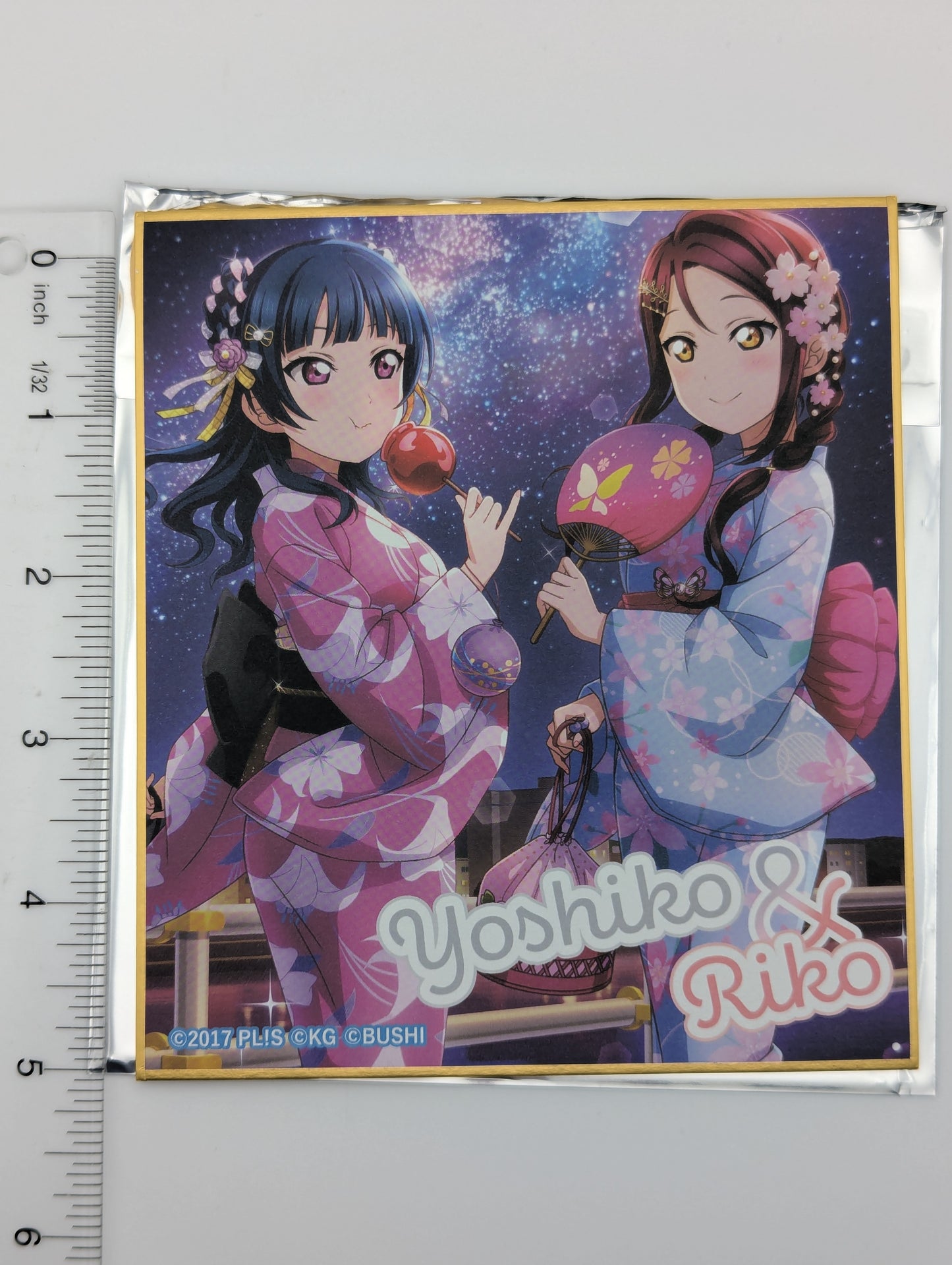 Yoshiko Tsushima & Riko Sakurauchi Love Live Sunshine UR Pair Shikishi Art Board