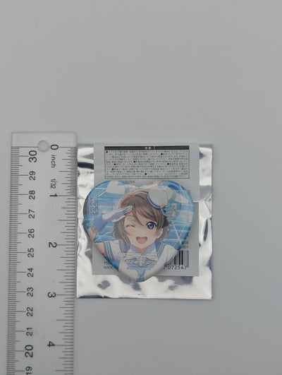 You Watanabe Love Live Sunshine SIF2 Heart Can Badge
