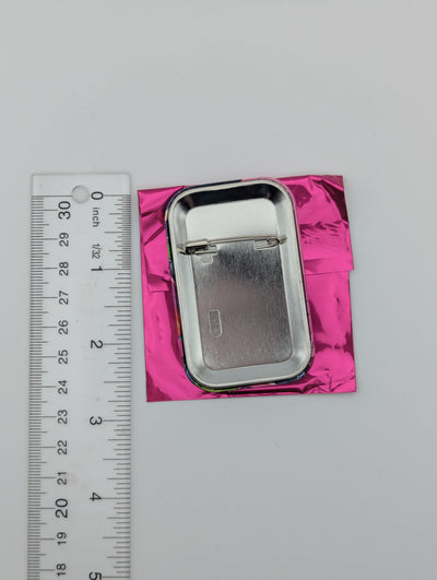 Asmodeus Alice Welcome to Demon School Iruma-kun Rectangle Can Badge