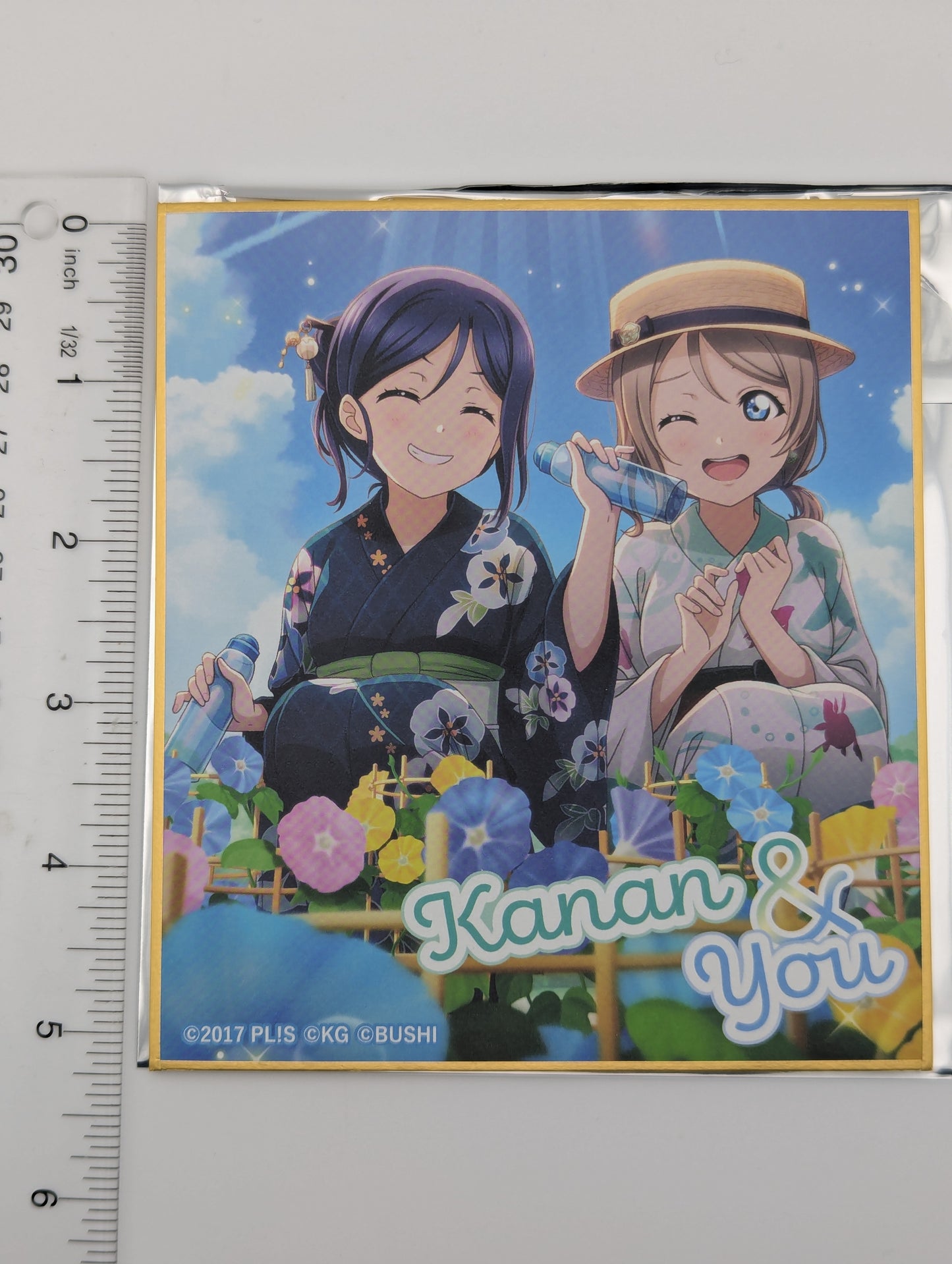 Kanan Matsuura & You Watanabe Love Live Sunshine UR Pair Shikishi Art Board