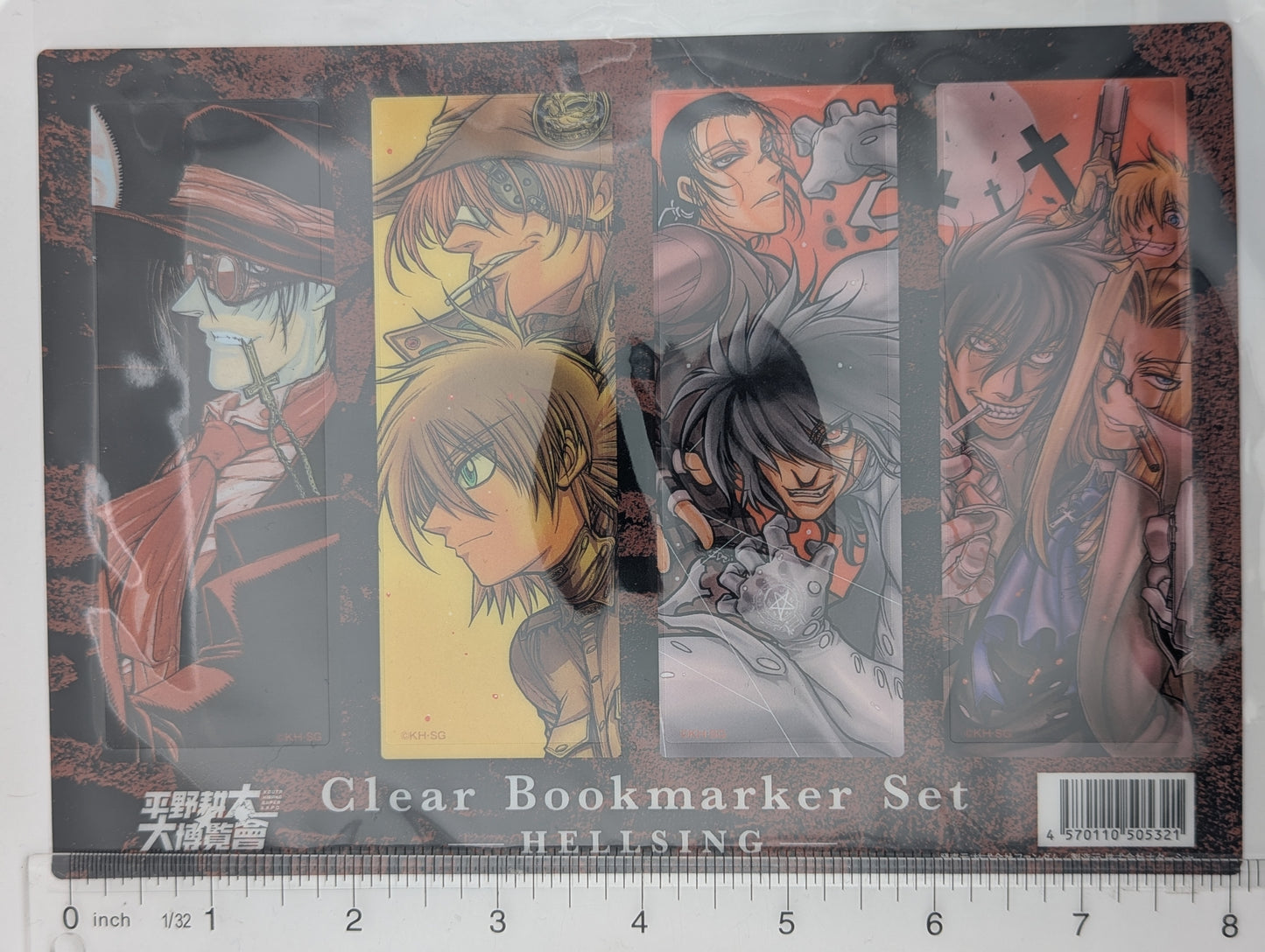 Hellsing Clear Bookmark Set
