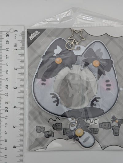 Black PVC Cat Badge Holder (5.8-7.5CM)