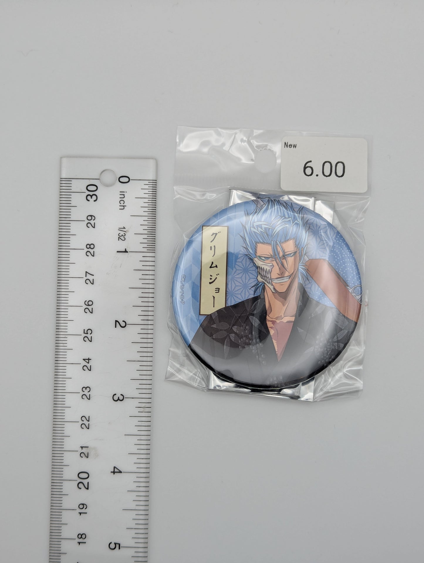 Grimmjow Bleach Can Badge