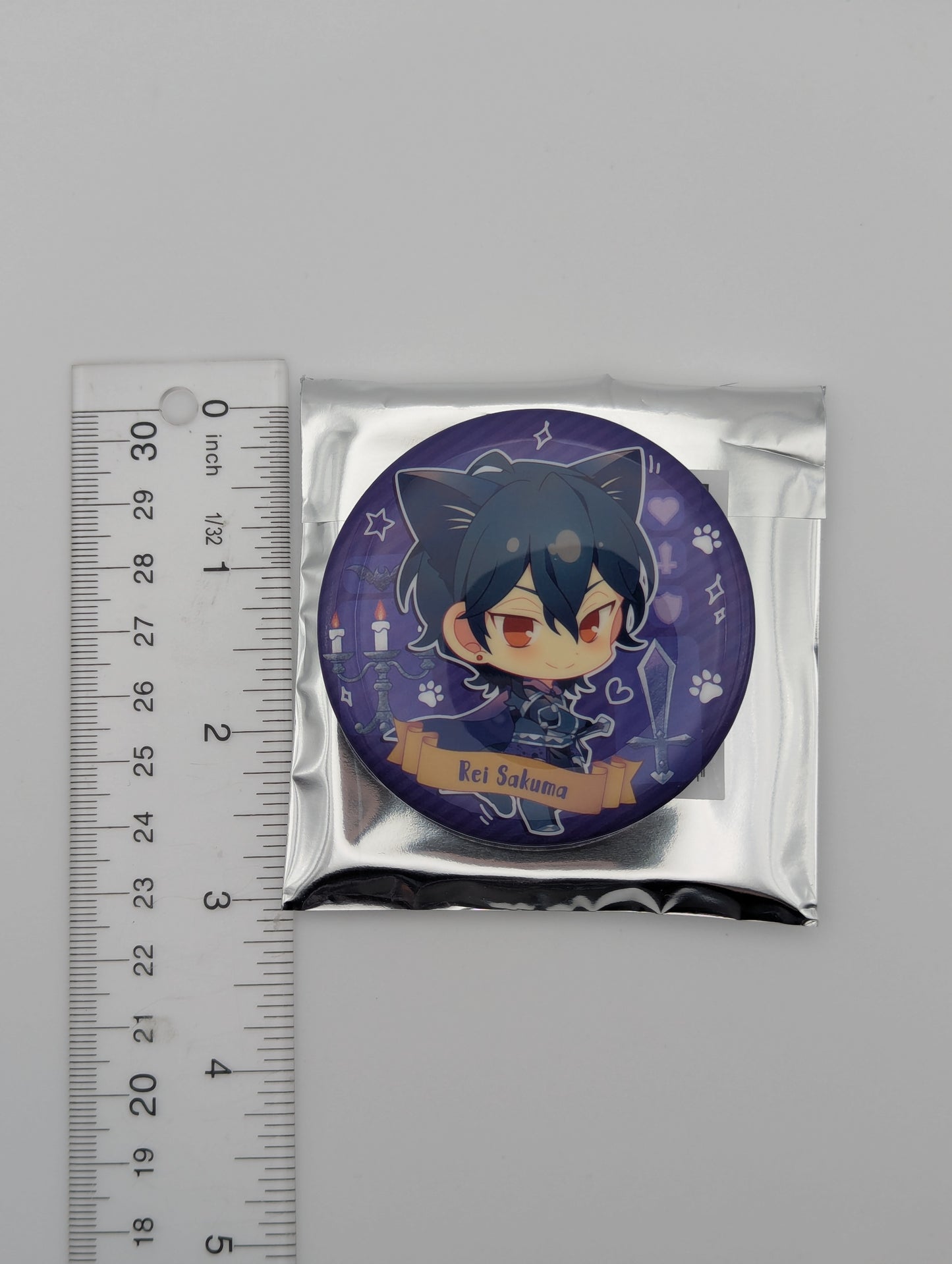 Rei Sakuma Ensemble Stars CN Kitty Can Badge
