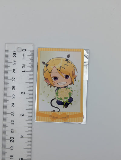 Shax Lied Welcome to Demon School / Mairimashita Iruma-kun Bouquet ver. Chibi Polaroid-style Card
