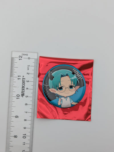 Amy Kirio Welcome to Demon School / Mairimashita Iruma-kun Round1 ver. Can Badge