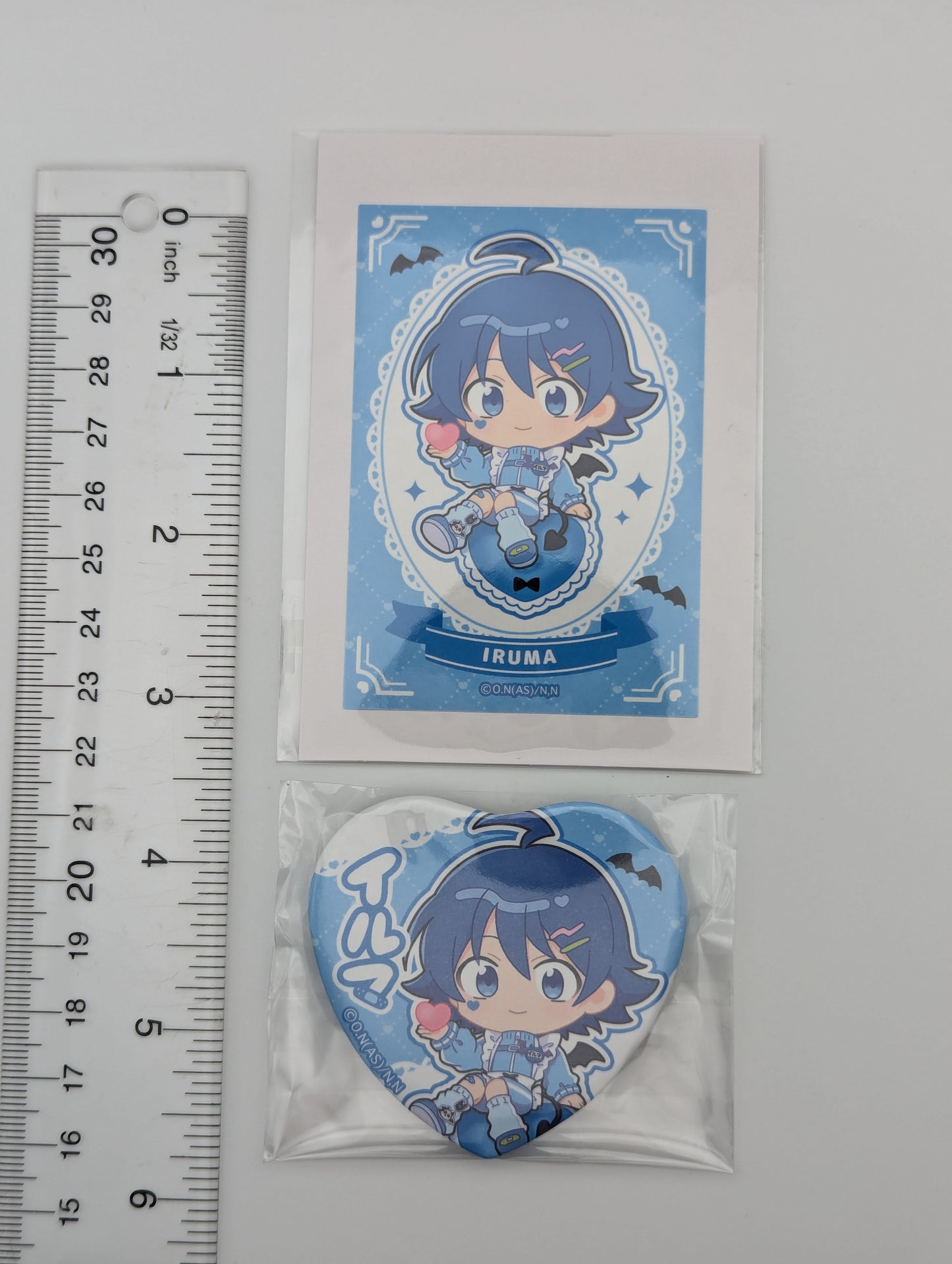 Iruma Suzuki Welcome to Demon School Iruma-kun Jersey Maid Can Badge and Polaroid Set
