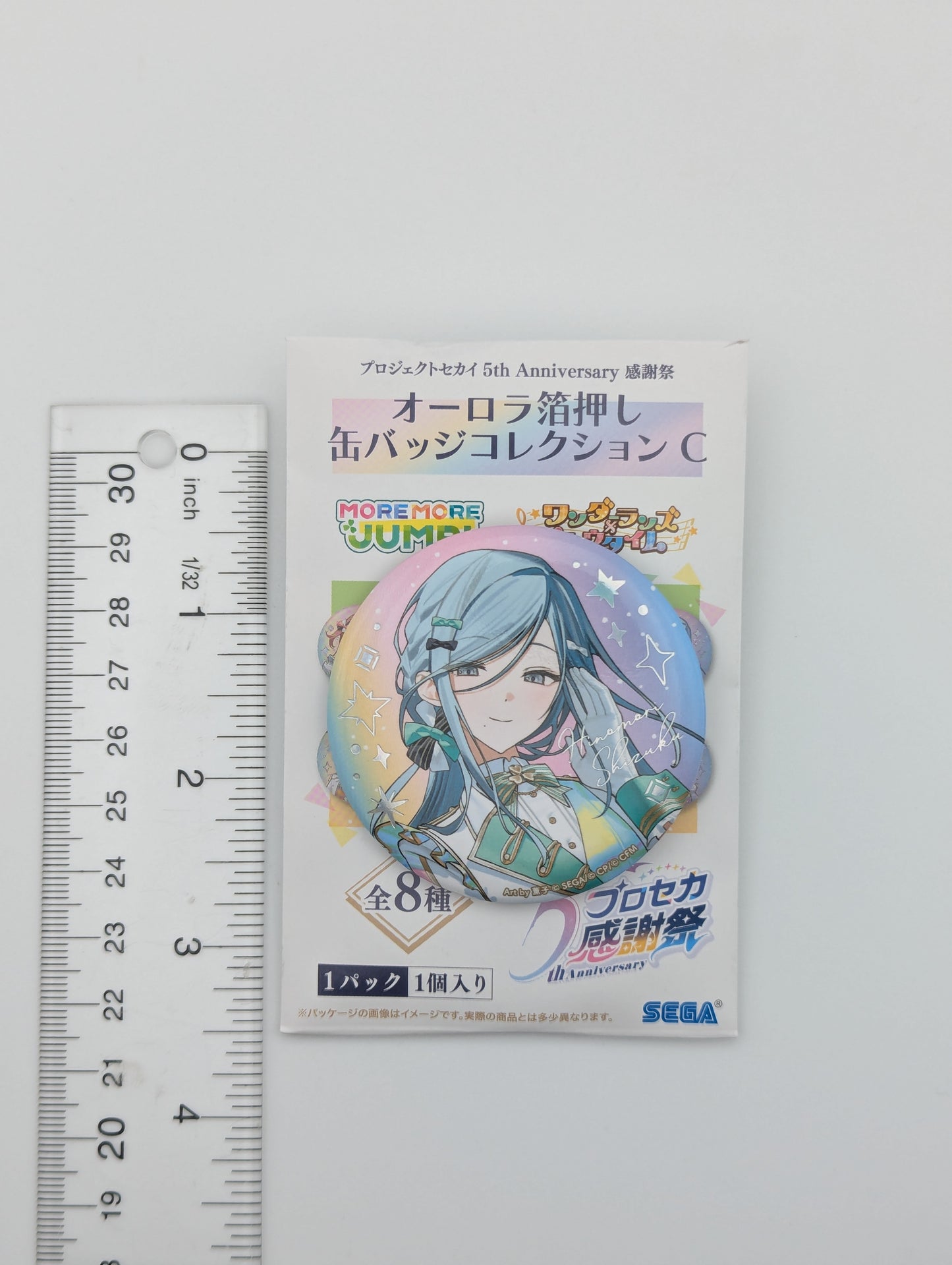 Shizuku Hinomori Project Sekai 5th Anniversary Thanksgiving Can Badge