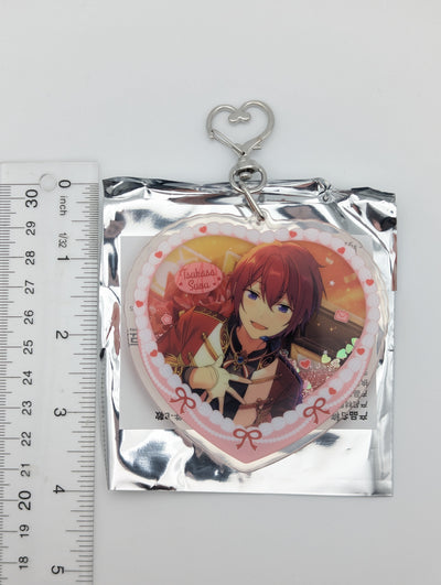 Tsukasa Suou Ensemble Stars CN Heart Cake Glitter Acrylic Keychain