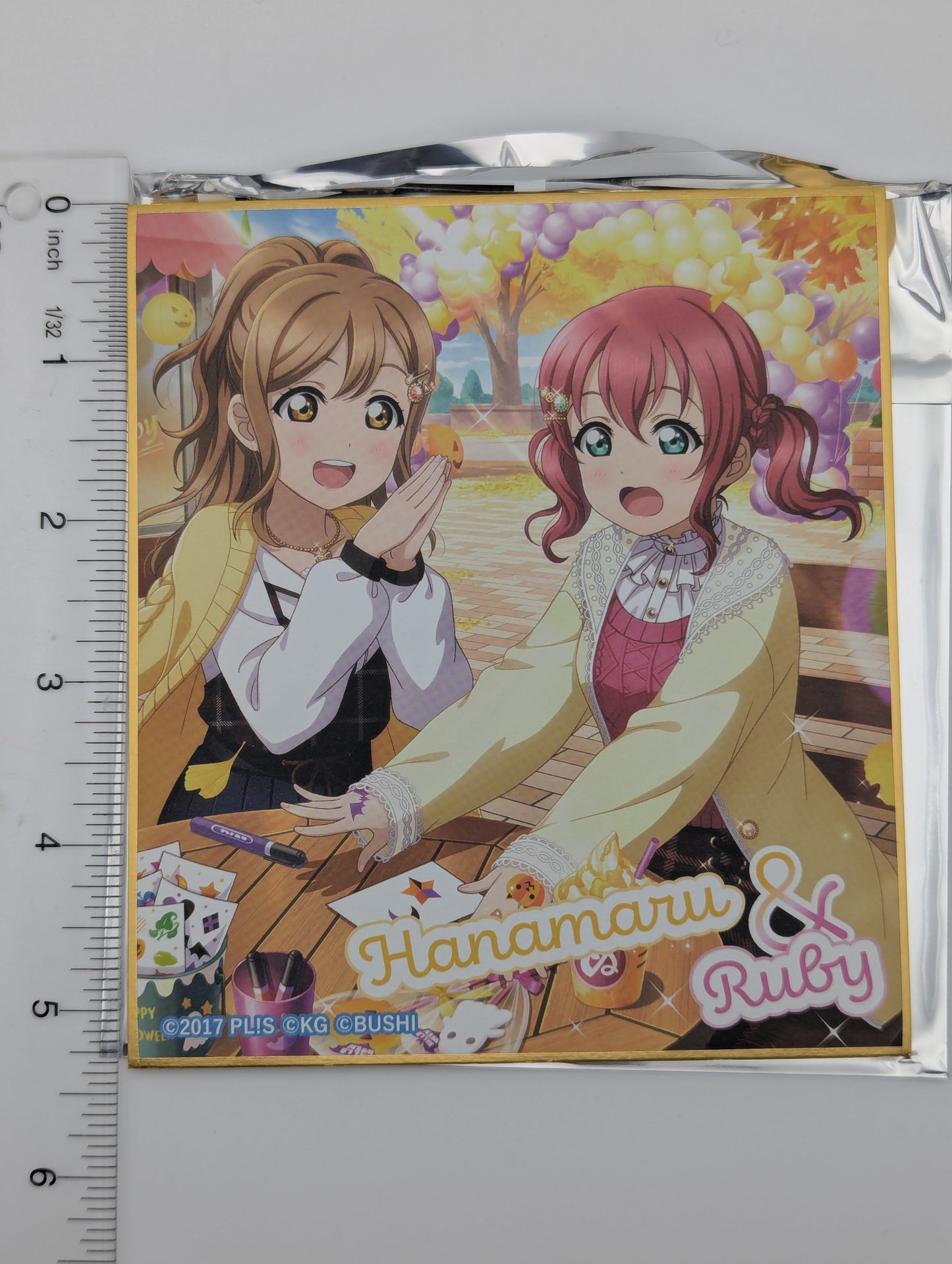 Hanamaru Kunikida & Ruby Kurosawa Love Live Sunshine UR Pair Shikishi Art Board