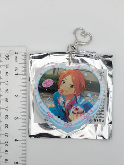 Hinata Aoi Ensemble Stars CN Heart Cake Glitter Acrylic Keychain