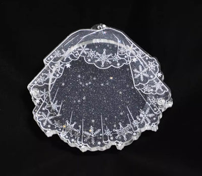 Acrylic Wedding Veil Badge Holder (5.8CM)