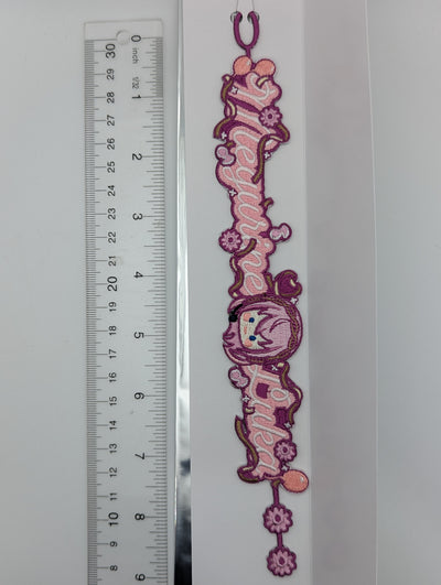 Megurine Luka Project Sekai 4th Anniversary Embroidered Bracelet