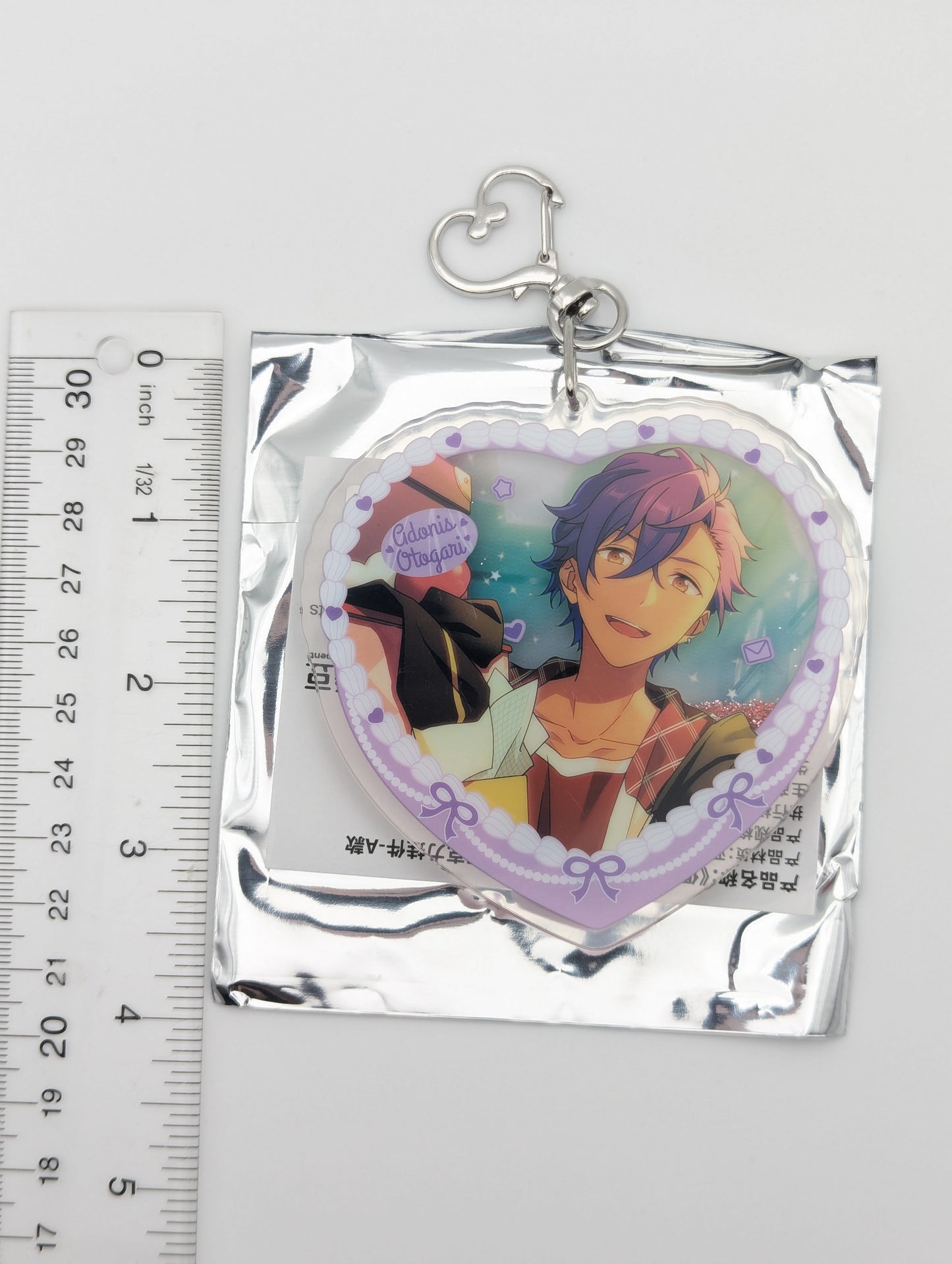 Adonis Otogari Ensemble Stars CN Heart Cake Glitter Acrylic Keychain