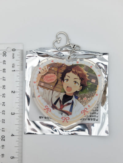 Mitsuru Tenma Ensemble Stars CN Heart Cake Glitter Acrylic Keychain