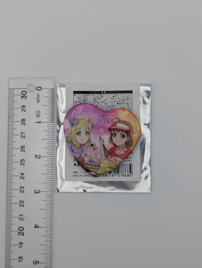 Mari Ohara & Chika Takami Love Live Sunshine UR Pair Can Badge