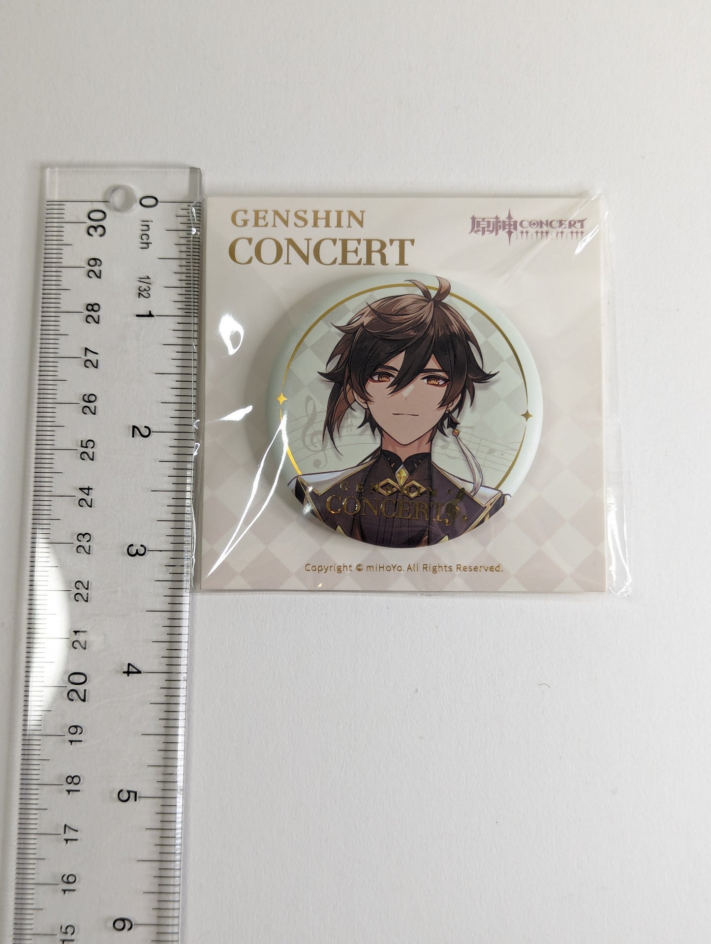 Zhongli Genshin Impact Concert Can Badge