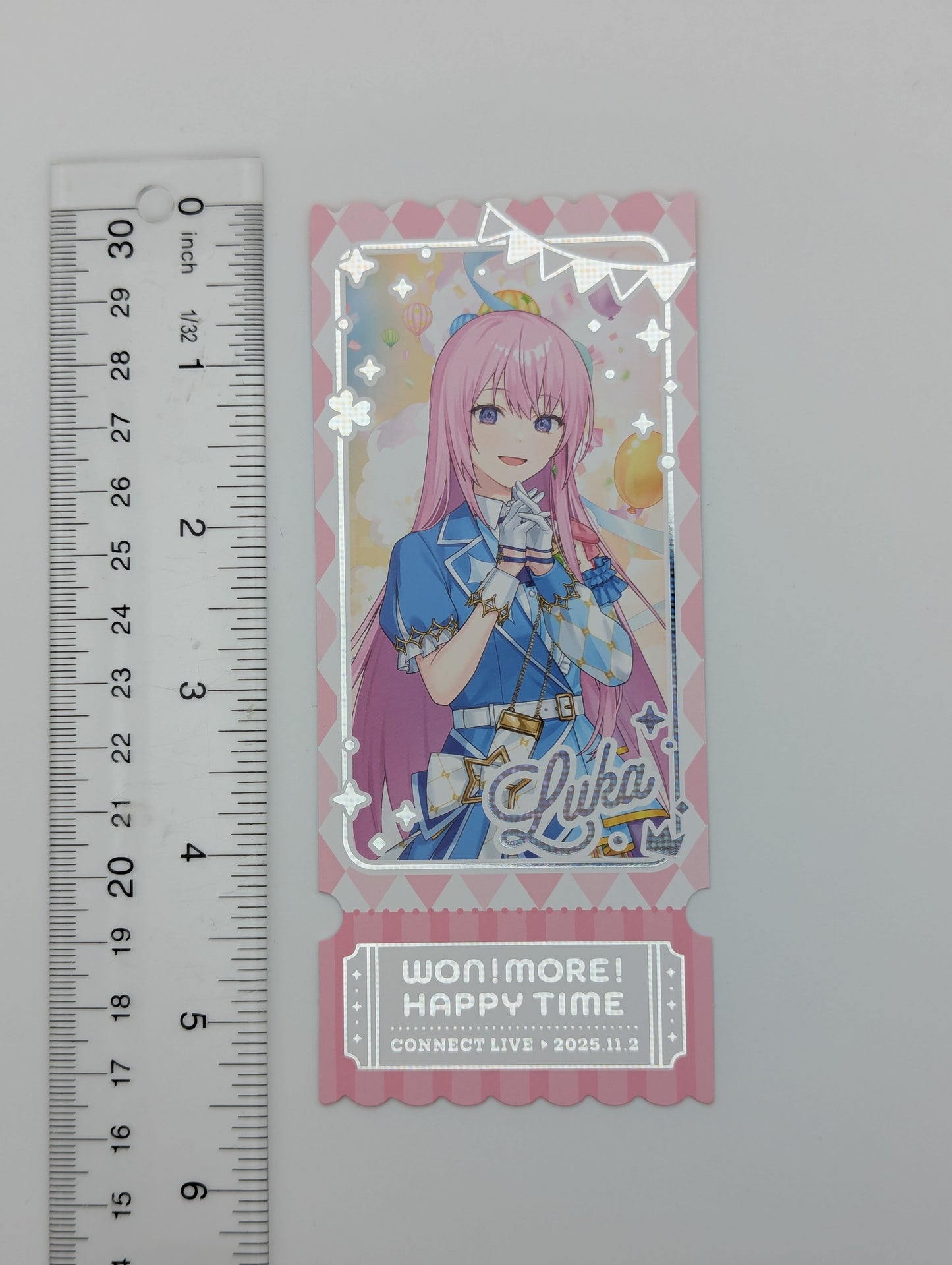 Megurine Luka Project Sekai Ticket-Style Card