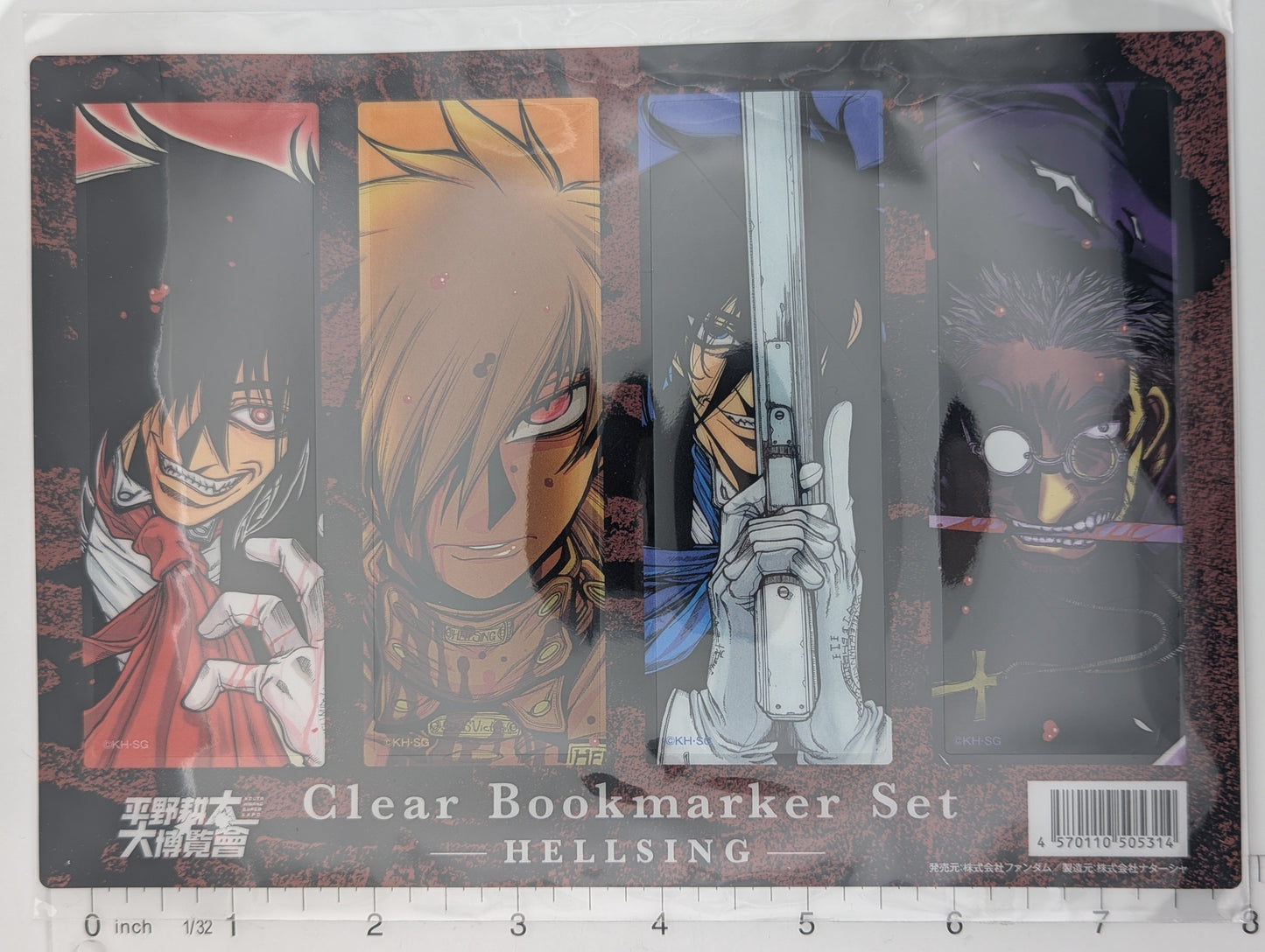 Hellsing Clear Bookmark Set
