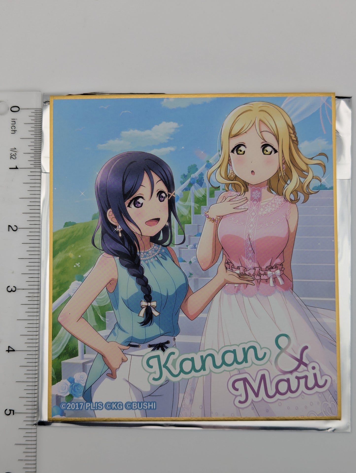 Kanan Matsuura & Mari Ohara Love Live Sunshine UR Pair Shikishi Art Board