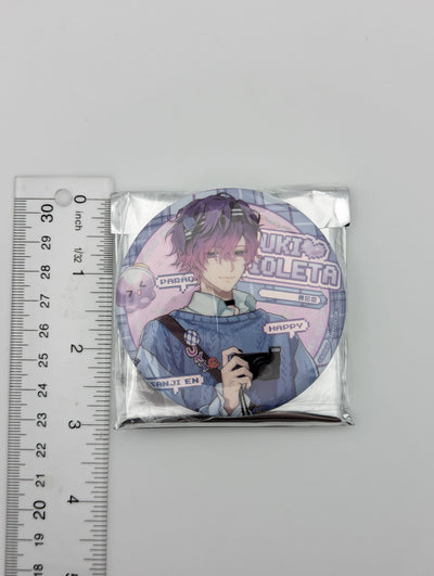 Uki Violeta Nijisanji x IPSTAR Can Badge