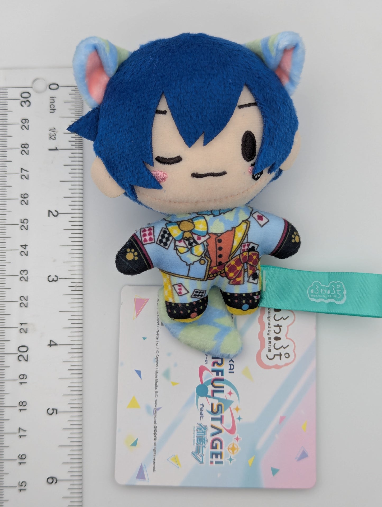 KAITO Project Sekai Fuwa Puchi Plush Mascot