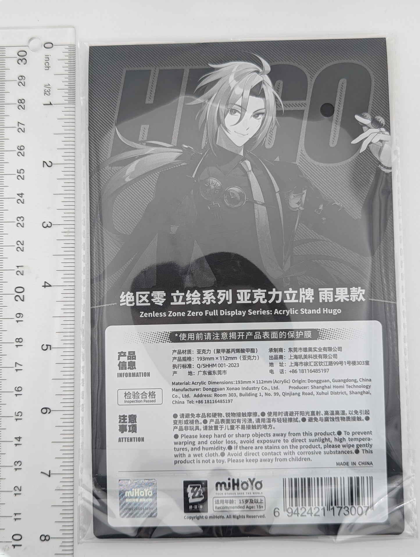 Hugo Vlad Zenless Zone Zero Acrylic Stand