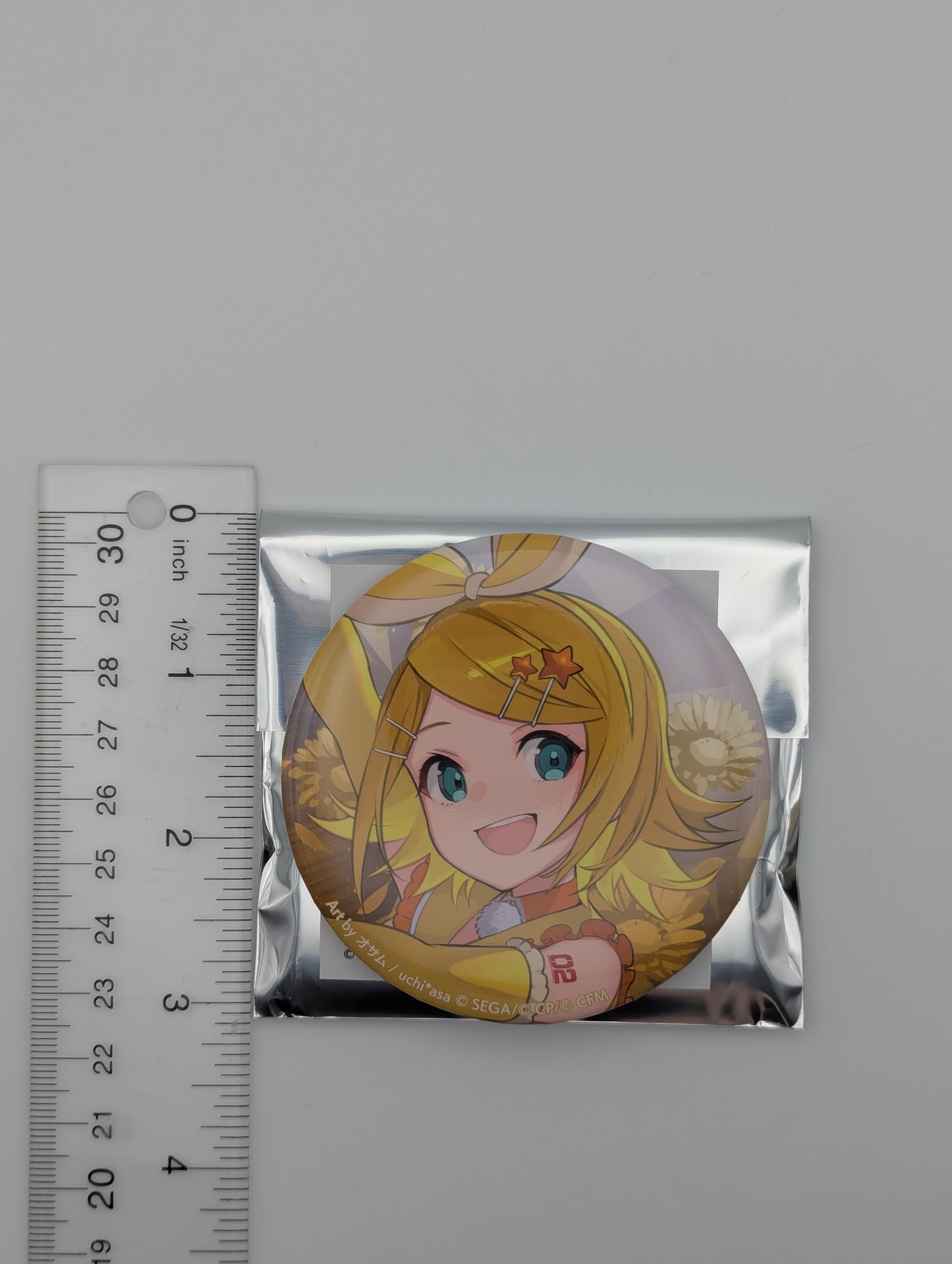 Kagamine Rin Project Sekai 4th Anniversary Connect Live Can Badge