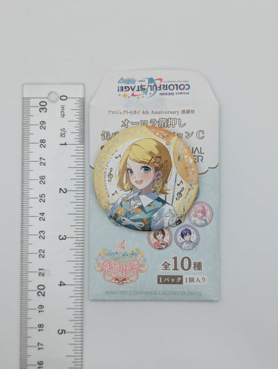 Kagamine Rin Project Sekai 4th Anniversary Can Badge
