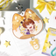 Orange PVC Cat Badge Holder (5.8-7.5CM)