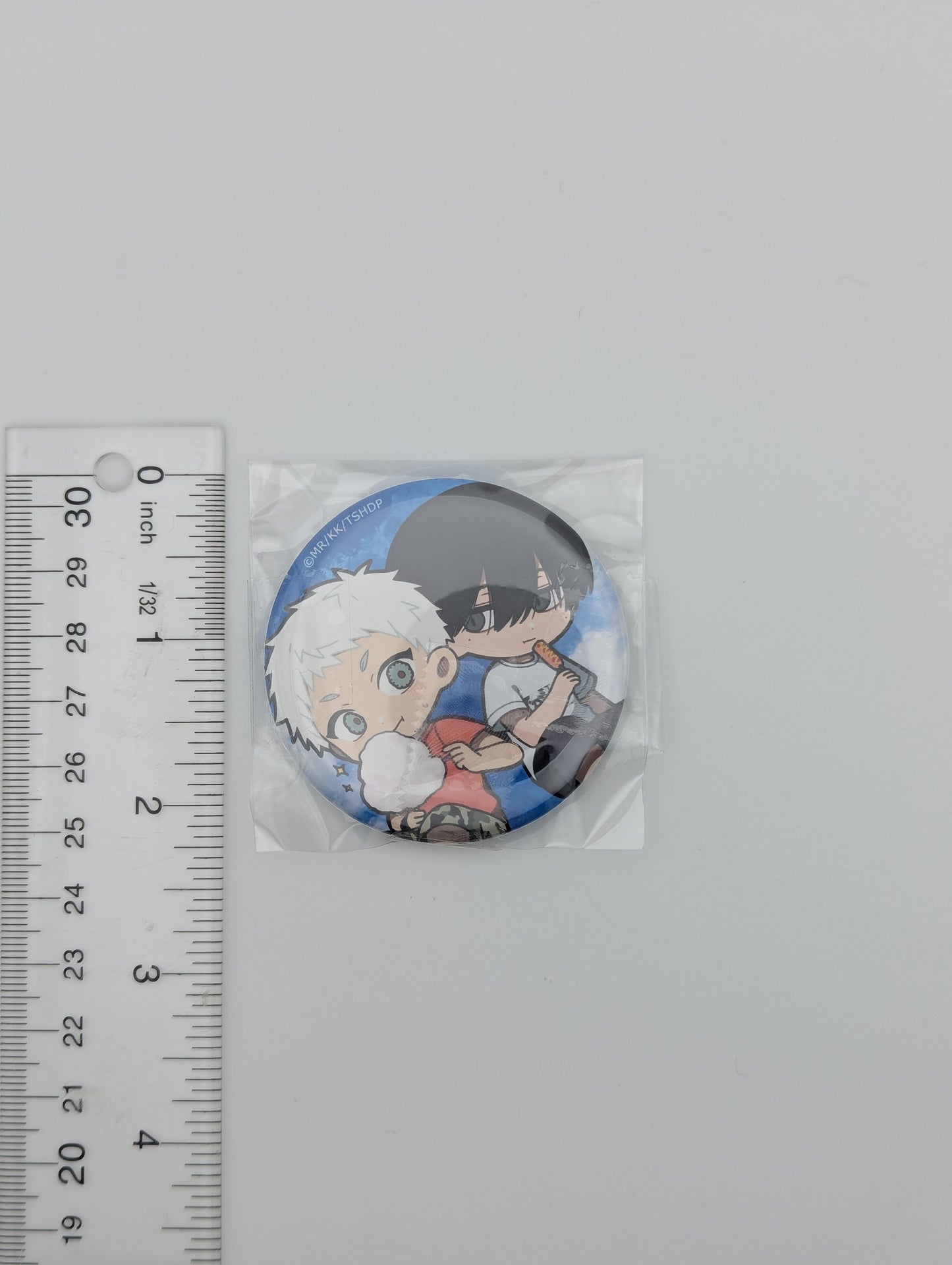 Yoshiki Tsujinaka and Hikaru Indo The Summer Hikaru Died Can Badge