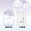 Purple Acrylic Cat Umbrella Photocard Holder Keychain (9.2x6.0CM)