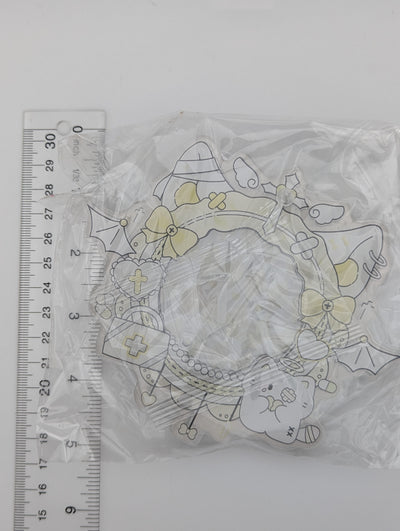 Yellow Acrylic Medical Cat Badge Holder (5.8CM)