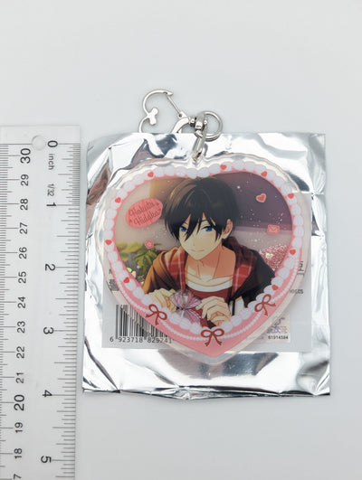 Hokuto Hidaka Ensemble Stars CN Heart Cake Glitter Acrylic Keychain
