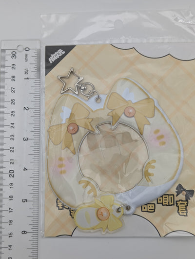 Yellow PVC Cat Badge Holder (5.8-7.5CM)