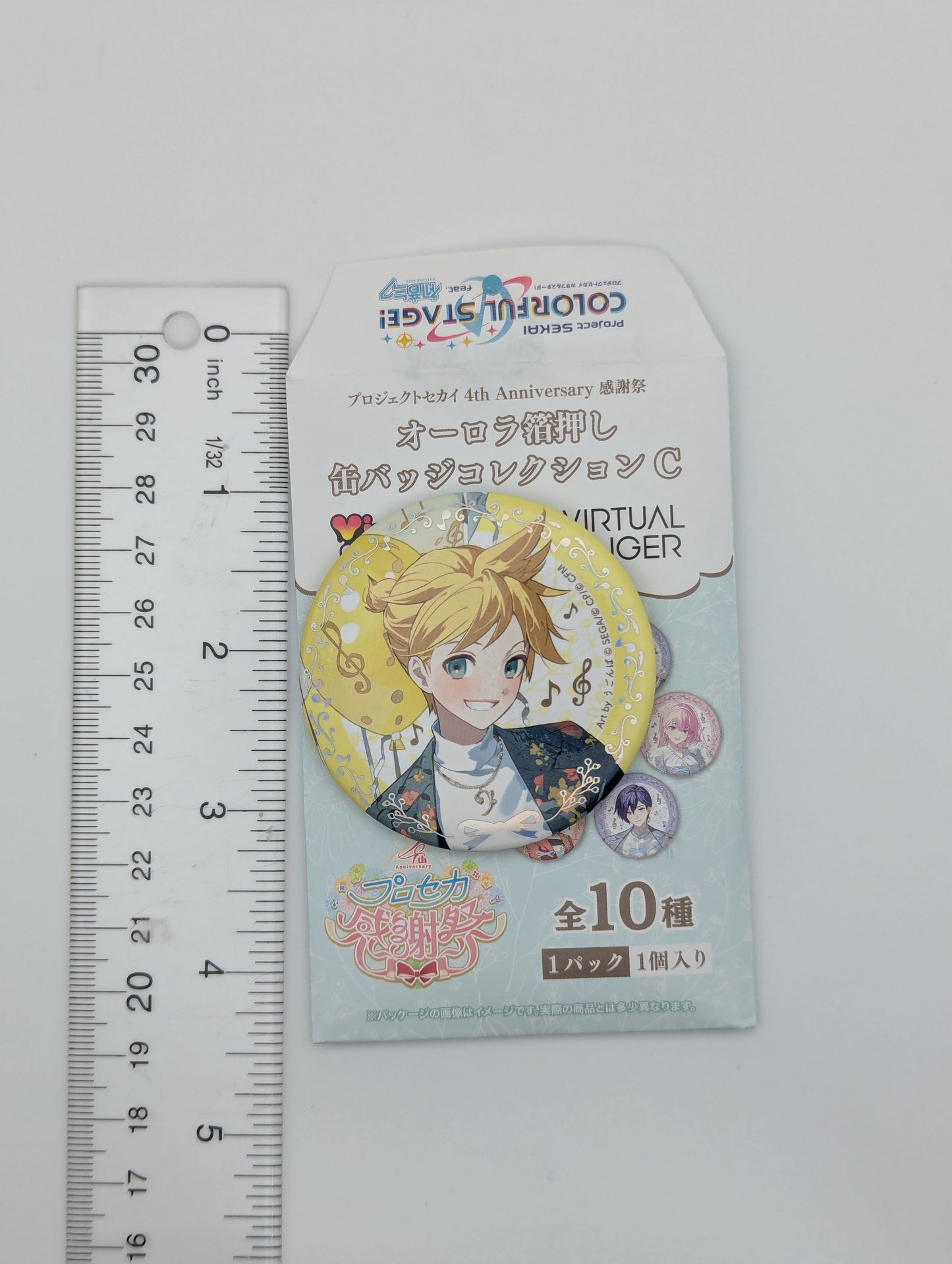 Kagamine Len Project Sekai 4th Anniversary Can Badge