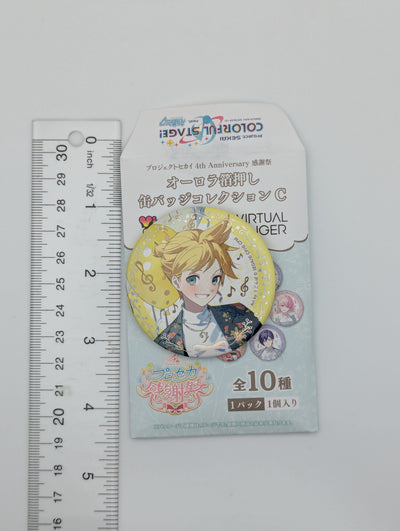 Kagamine Len Project Sekai 4th Anniversary Can Badge