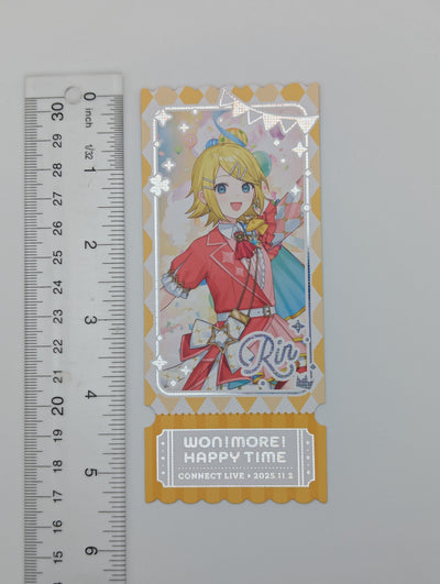 Kagamine Rin Project Sekai Ticket-Style Card