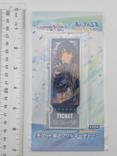 Jun Sazanami Ensemble Stars Ticket-style Acrylic Keychain