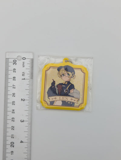 Kagamine Len Hatsune Miku Glasses x Cafe Kuji Rubber Keychain