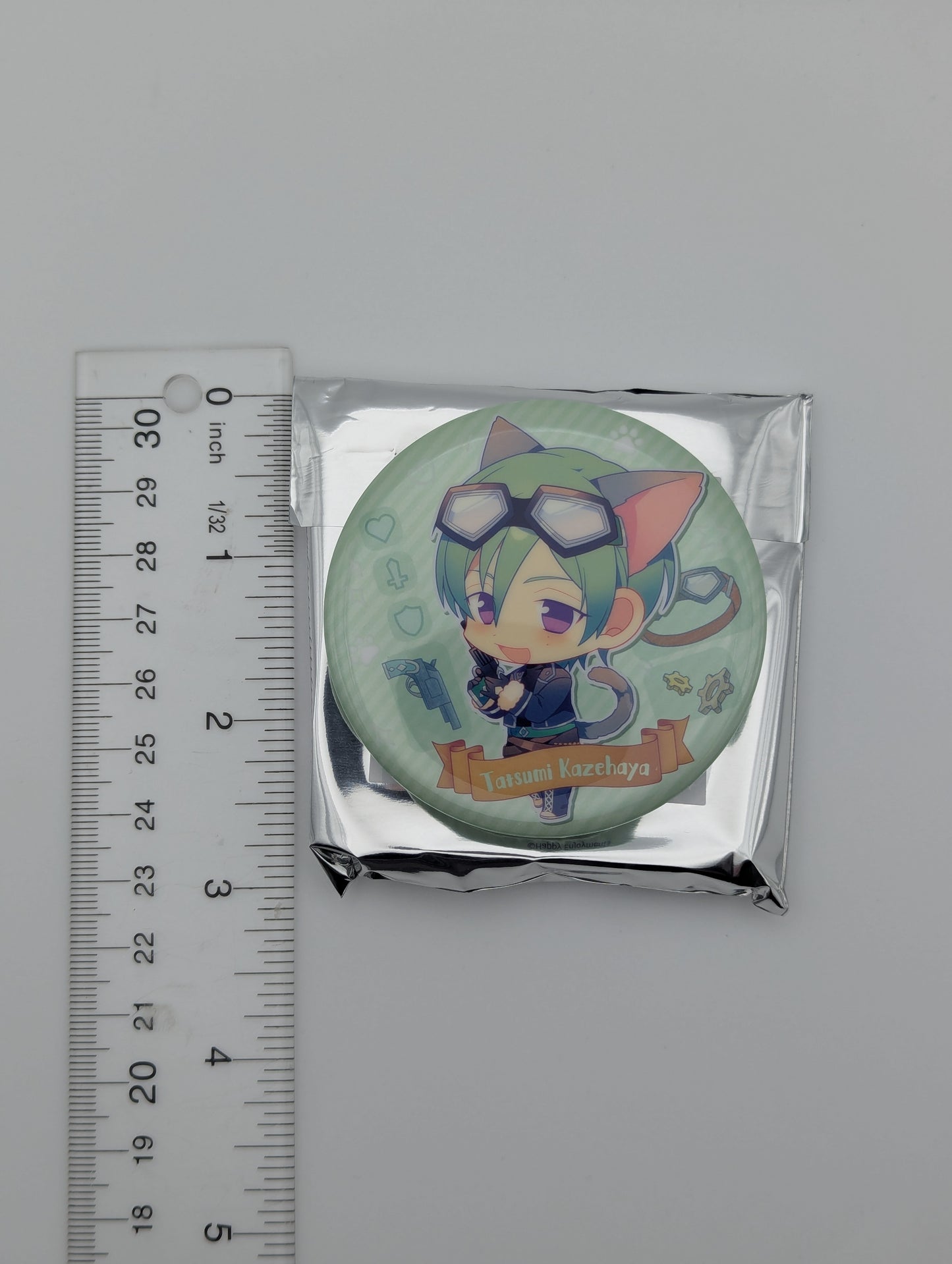 Tatsumi Kazehaya Ensemble Stars CN Kitty Can Badge