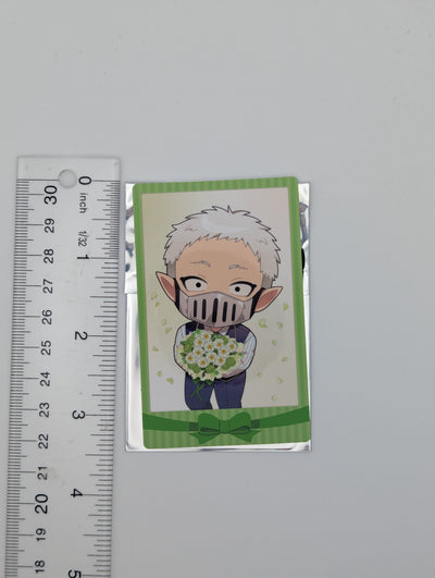 Balam Shichiro Welcome to Demon School / Mairimashita Iruma-kun Bouquet ver. Chibi Polaroid-style Card