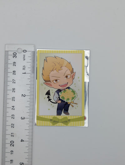 Sabro Sabnock Welcome to Demon School / Mairimashita Iruma-kun Bouquet ver. Chibi Polaroid-style Card