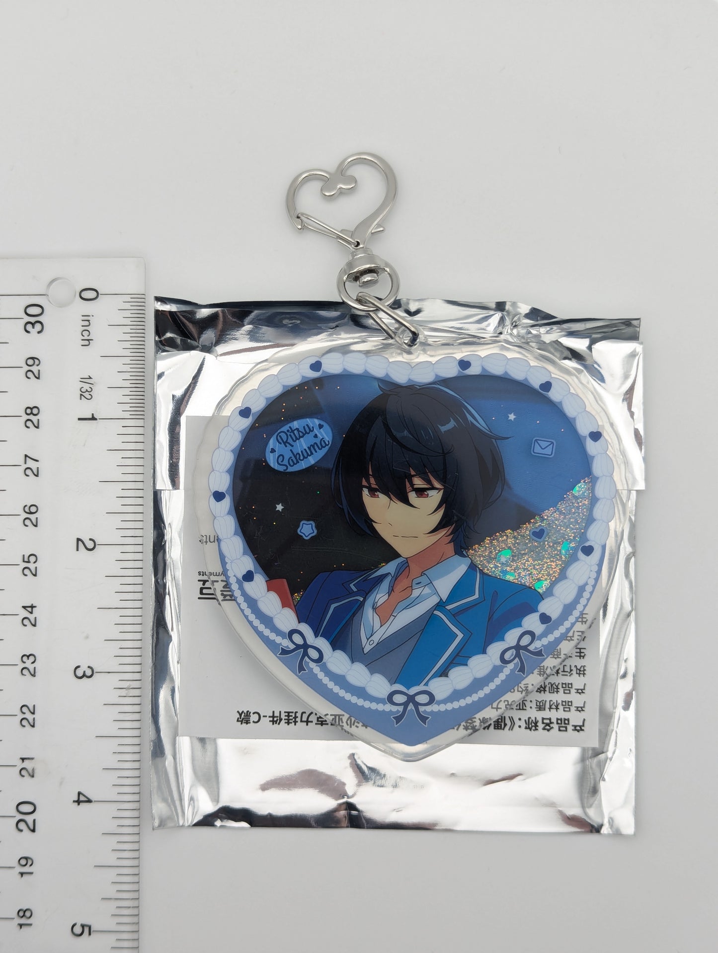 Ritsu Sakuma Ensemble Stars CN Heart Cake Glitter Acrylic Keychain
