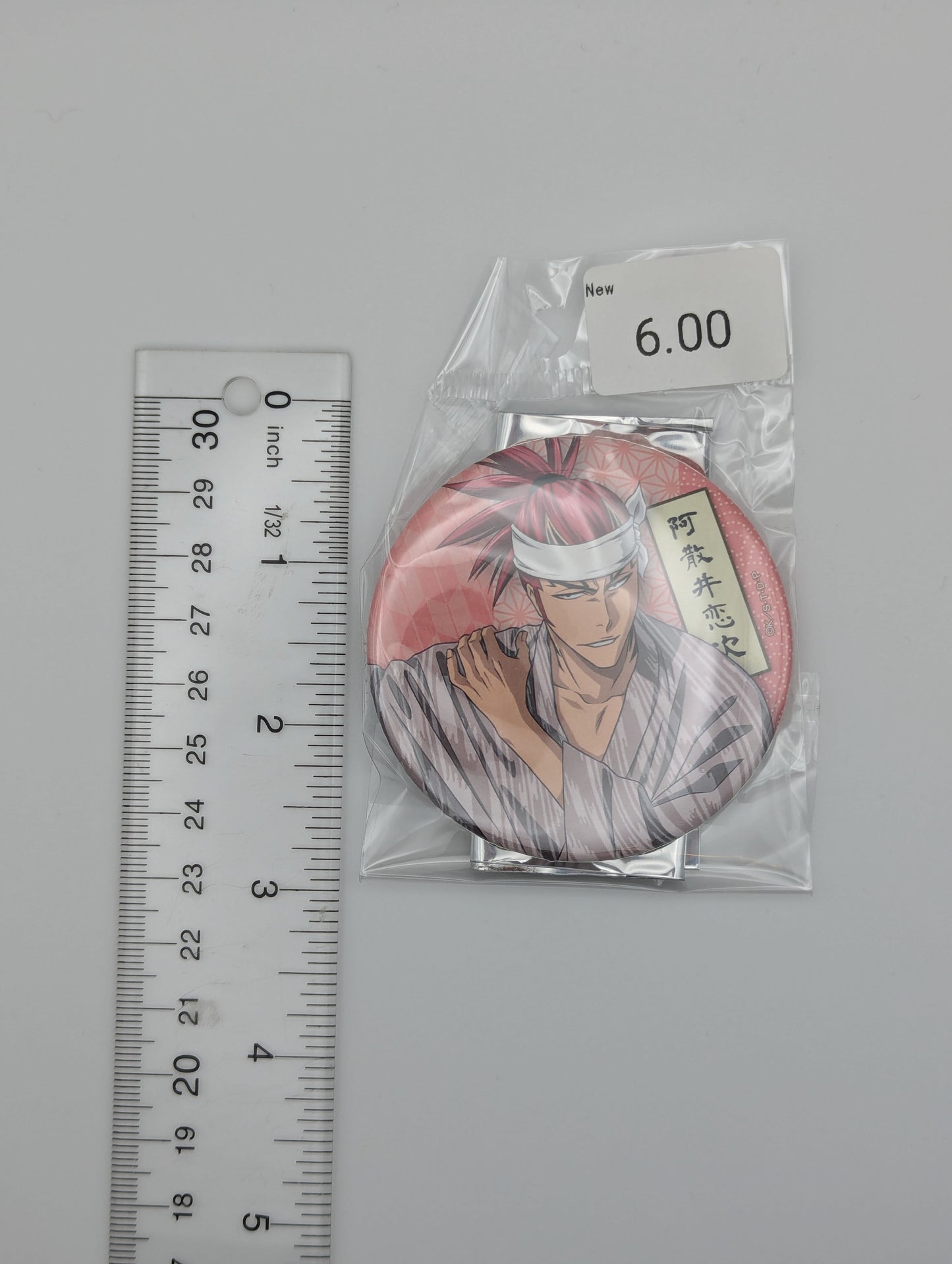 Renji Abarai Bleach Can Badge