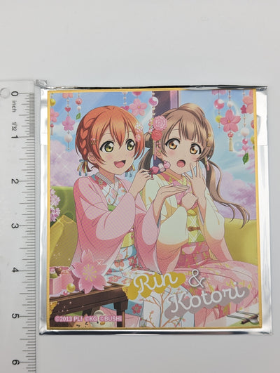 Rin Hoshizora & Kotori Minami Love Live UR Pair Shikishi Art Board
